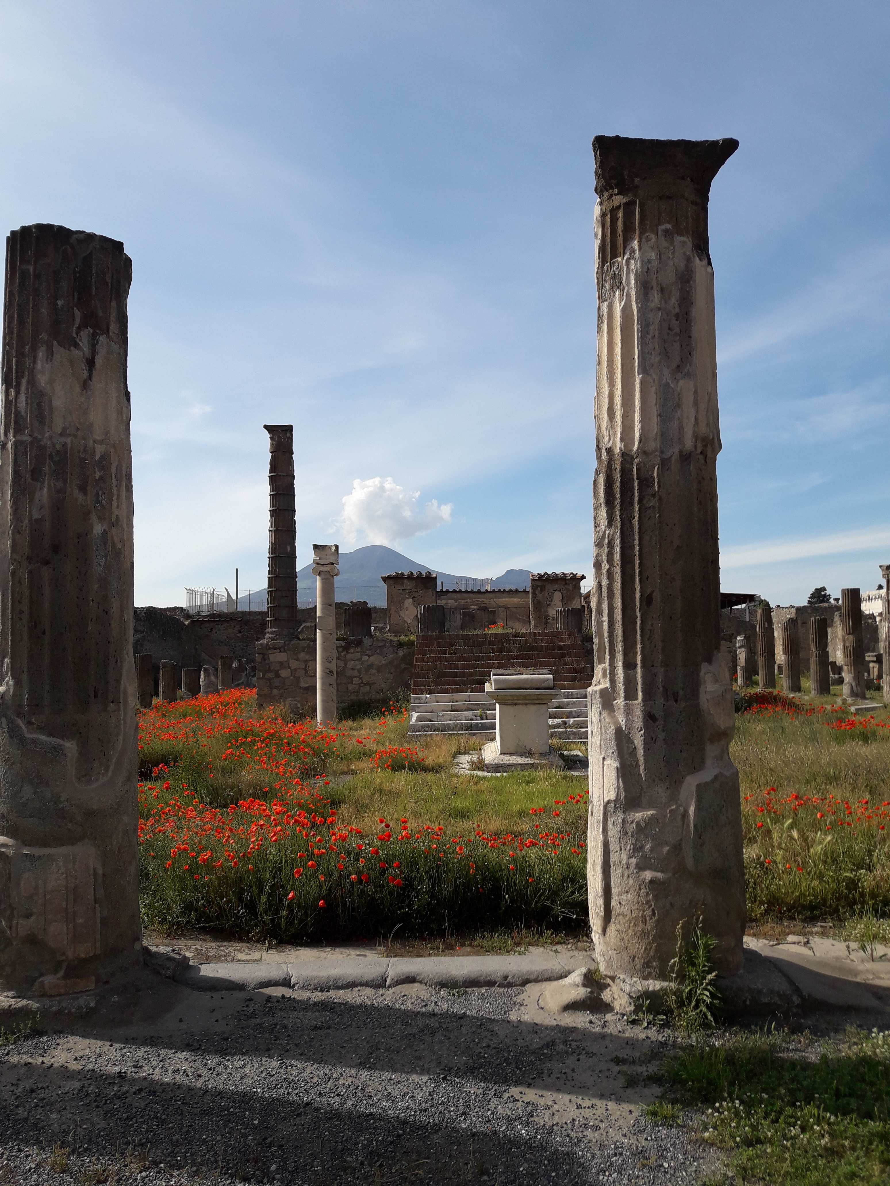 Le temple
                  d'Apollon à Pompéi