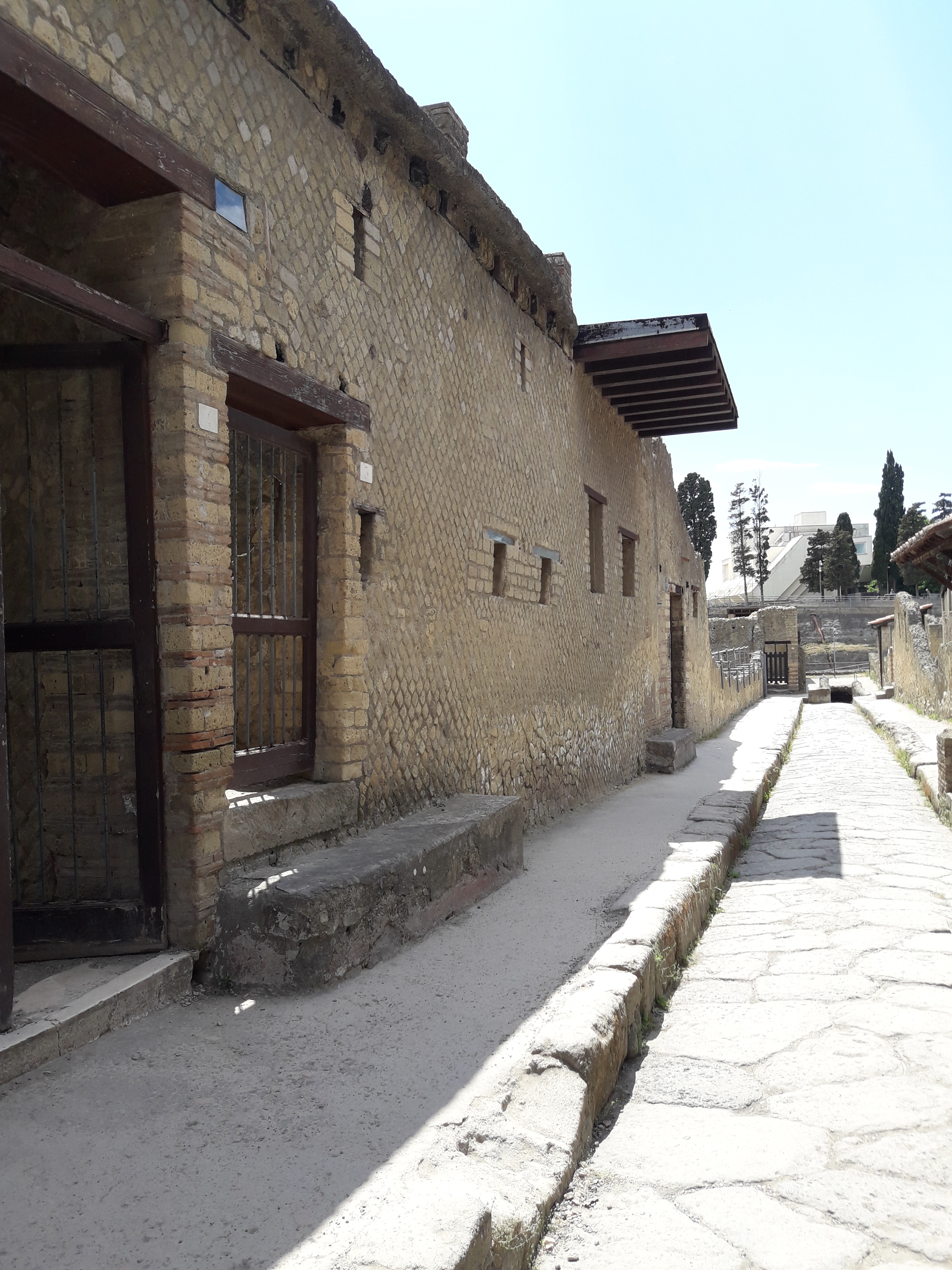 La
            rue appelée Cardo Quarto avec ses belles maisons