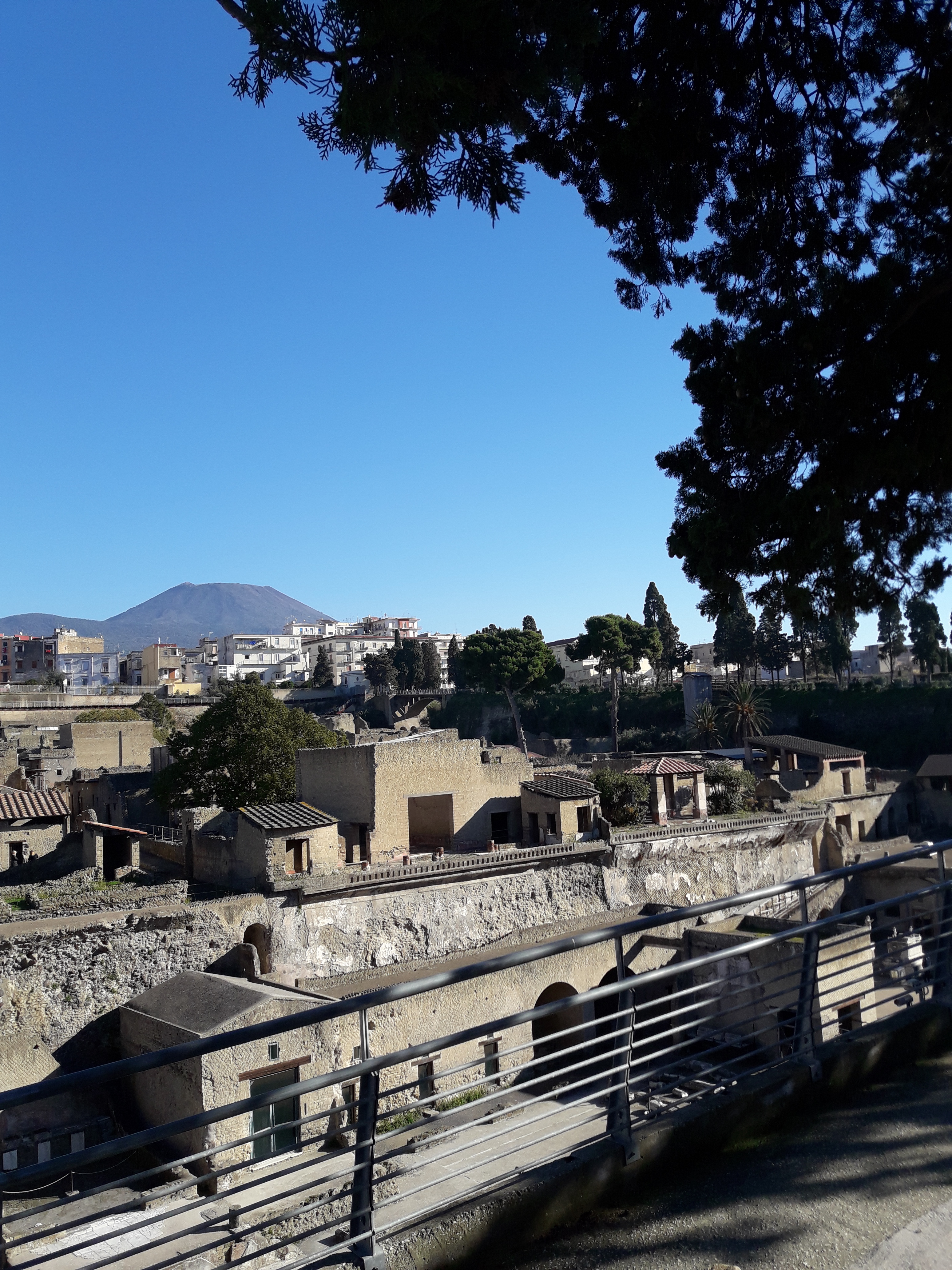 Antica Herculaneum panorama dal
        viale di accesso al sito archeologico. Foto  Maria Sannino